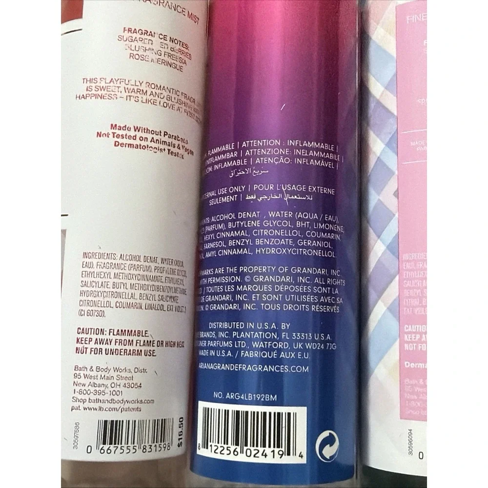 Bath & Body Works lot three